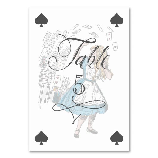 Alice im Wunderland Alice-Zeichen spielen Karten (Rückseite)