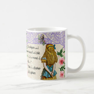 Alice im Wunderland-Anführungszeichen-Tasse, Kaffeetasse