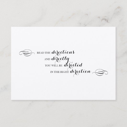 Alice im Wunderland Anweisungen einfügen Begleitkarte (Vorderseite)