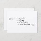 Alice im Wunderland Anweisungen einfügen Begleitkarte (Vorne/Hinten)