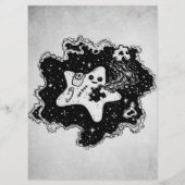 Alice im Wunderland Art|Geschenk für Kaninchenlieb Menükarte (Rückseite)