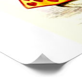 Alice im Wunderland Art|Geschenk für Kaninchenlieb Poster (Ecke)