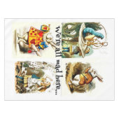Alice im Wunderland Art|Geschenk für Kaninchenlieb Tischdecke (Vorderseite (Horizontal))
