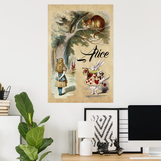 Alice im Wunderland Art Print, Herald - ALICE Poster (Heimbüro)