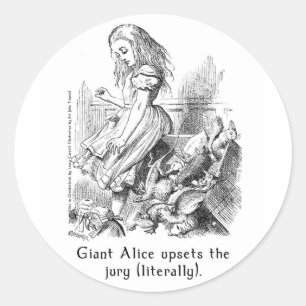 Alice im Wunderland Art Stickers in 2 Größen