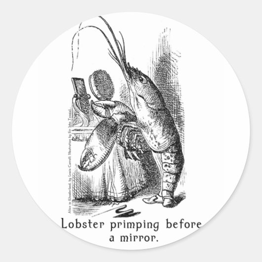 Alice im Wunderland Art Stickers in 2 Größen (Vorderseite)