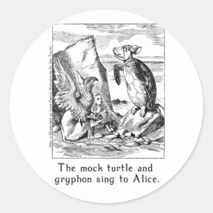 Alice im Wunderland Art Stickers in 2 Größen