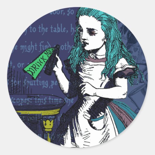 Alice im Wunderland Aufkleber (Vorderseite)