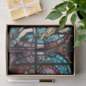 Alice im Wunderland aus Buntglas Seidenpapier (Geschenk)