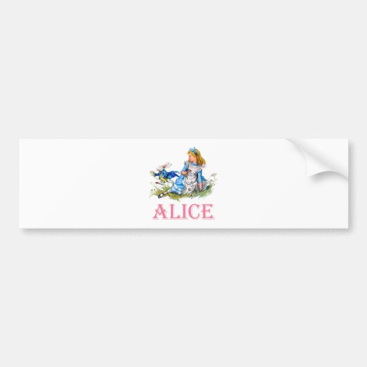 ALICE IM WUNDERLAND AUTOAUFKLEBER (Vorne)
