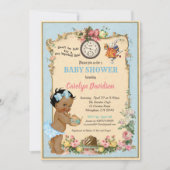 Alice im Wunderland Baby Dusche Einladung African (Vorderseite)