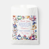 Alice im Wunderland Baby Dusche Tee Gastgeschenke Geschenktütchen (Vorderseite)