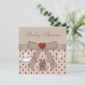 Alice im Wunderland Baby Dusche Tee Party lädt ein Einladung (Stehend Vorderseite)