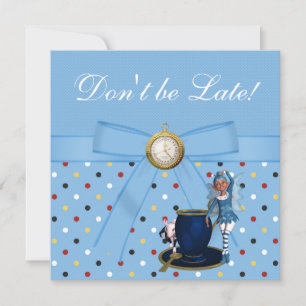 Alice im Wunderland Baby Dusche Tee Party lädt ein Einladung