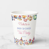 Alice im Wunderland Baby Dusche Tee Party Tablewar Pappbecher (Vorderseite)