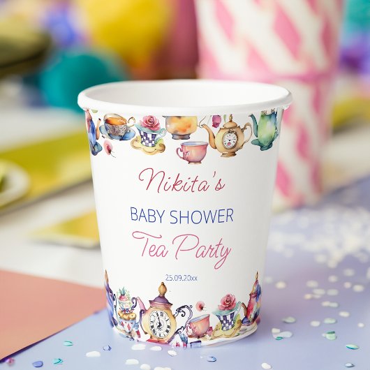 Alice im Wunderland Baby Dusche Tee Party Tablewar Pappbecher