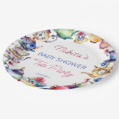 Alice im Wunderland Baby Dusche Tee Party Tablewar Pappteller (Schrägansicht)