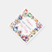 Alice im Wunderland Baby Dusche Tee Party Tablewar Serviette (Ecke)