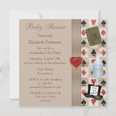 Alice im Wunderland-Baby-Duschen-Tee-Party lädt Einladung (Rückseite)