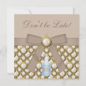 Alice im Wunderland-Baby-Duschen-Tee-Party lädt Einladung (Vorderseite)