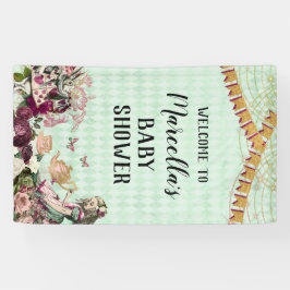 Alice im Wunderland Baby Showbanner Banner