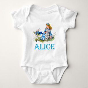 ALICE IM WUNDERLAND BABY STRAMPLER