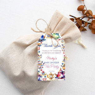 Alice im Wunderland Babydusche danke Geschenkanhänger