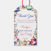 Alice im Wunderland Babydusche danke Geschenkanhänger (Vorderseite)