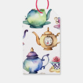 Alice im Wunderland Babydusche danke Geschenkanhänger (Rückseite)