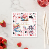 Alice im Wunderland Babydusche Serviette (Beispiel)