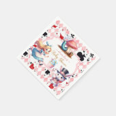 Alice im Wunderland Babydusche Serviette (Ecke)