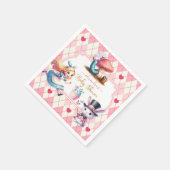 Alice im Wunderland Babydusche Serviette (Ecke)
