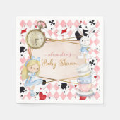 Alice im Wunderland Babydusche Serviette (Vorderseite)