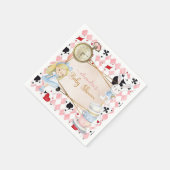 Alice im Wunderland Babydusche Serviette (Ecke)