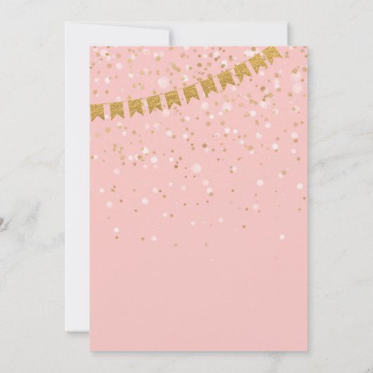 Alice im Wunderland BabyShower MadHatter Tea Party Einladung (Rückseite)