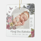 Alice im Wunderland Babystaates Foto Keramikornament (Links)