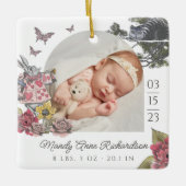 Alice im Wunderland Babystaates Foto Keramikornament (Vorderseite)