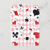 Alice im Wunderland Begleitkarte (Rückseite)