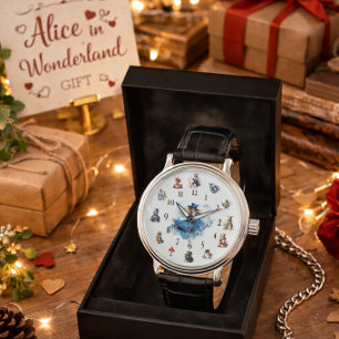 Alice im Wunderland Beobachte Whimsical Vintage Armbanduhr
