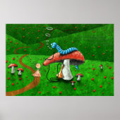 Alice im Wunderland - Beratung durch eine Raupe Poster (Vorne)