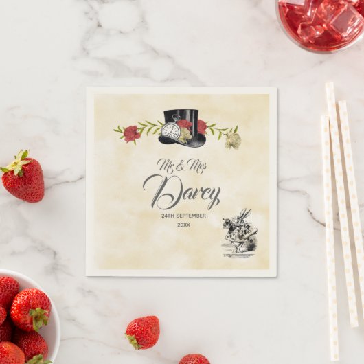 Alice im Wunderland beseitigt Neapel Serviette (Beispiel)