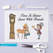 Alice im Wunderland besser mit Freunden Seidenpapier (Handwerk)