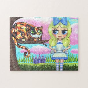 Alice im Wunderland Big Eye Doll Cheshire Cat Puzzle