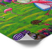 Alice im Wunderland Big Eye Doll Pink Flamingo Poster (Ecke)