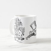 Alice im Wunderland-Bild-Kaninchen kardiert Kaffeetasse (Vorderseite Links)