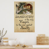 Alice im Wunderland - BILDUNG CAT 1865 Poster (Küche)