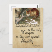 Alice im Wunderland - BILDUNG CAT 1865 Postkarte (Vorne/Hinten)