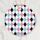 Alice im Wunderland Birthday High Tee Party Geschenkanhänger (Rückseite)