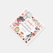 Alice im Wunderland Birthday Napkins Serviette (Ecke)