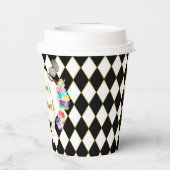 Alice im Wunderland Birthday Onederland Pappbecher (Rückseite)